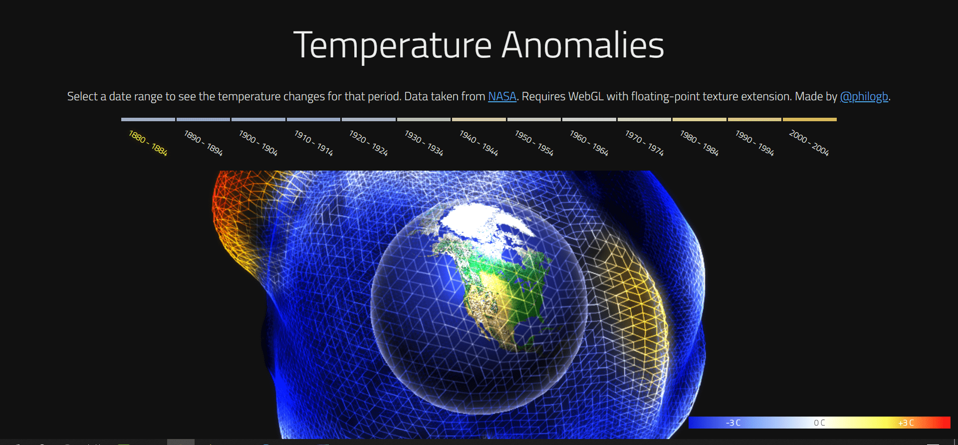 سایت Temperature Anomalies