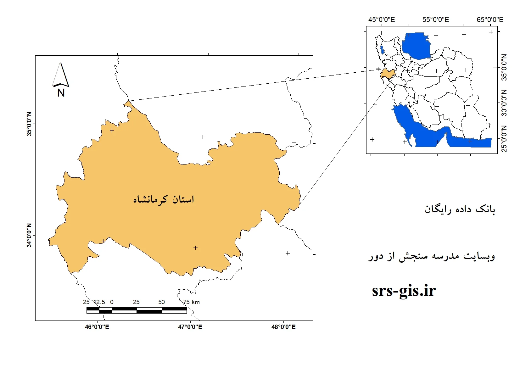 موقعیت جغرافیایی استان کرمانشاه