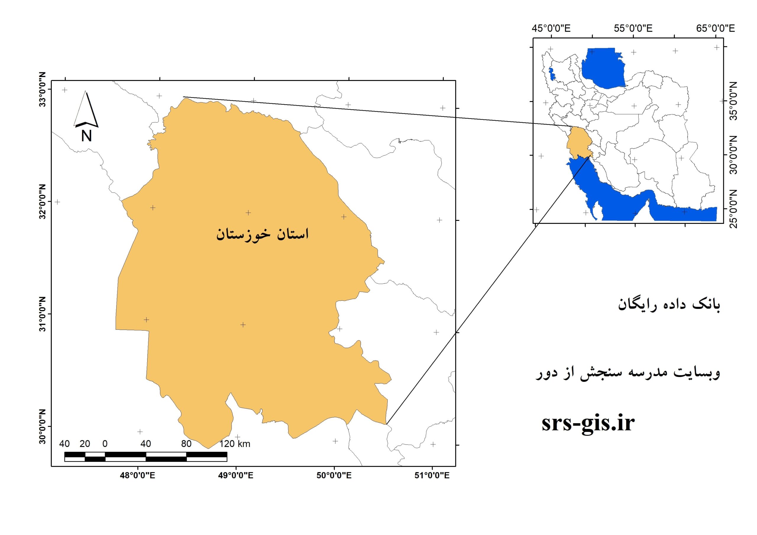 موقعیت استان خوزستان