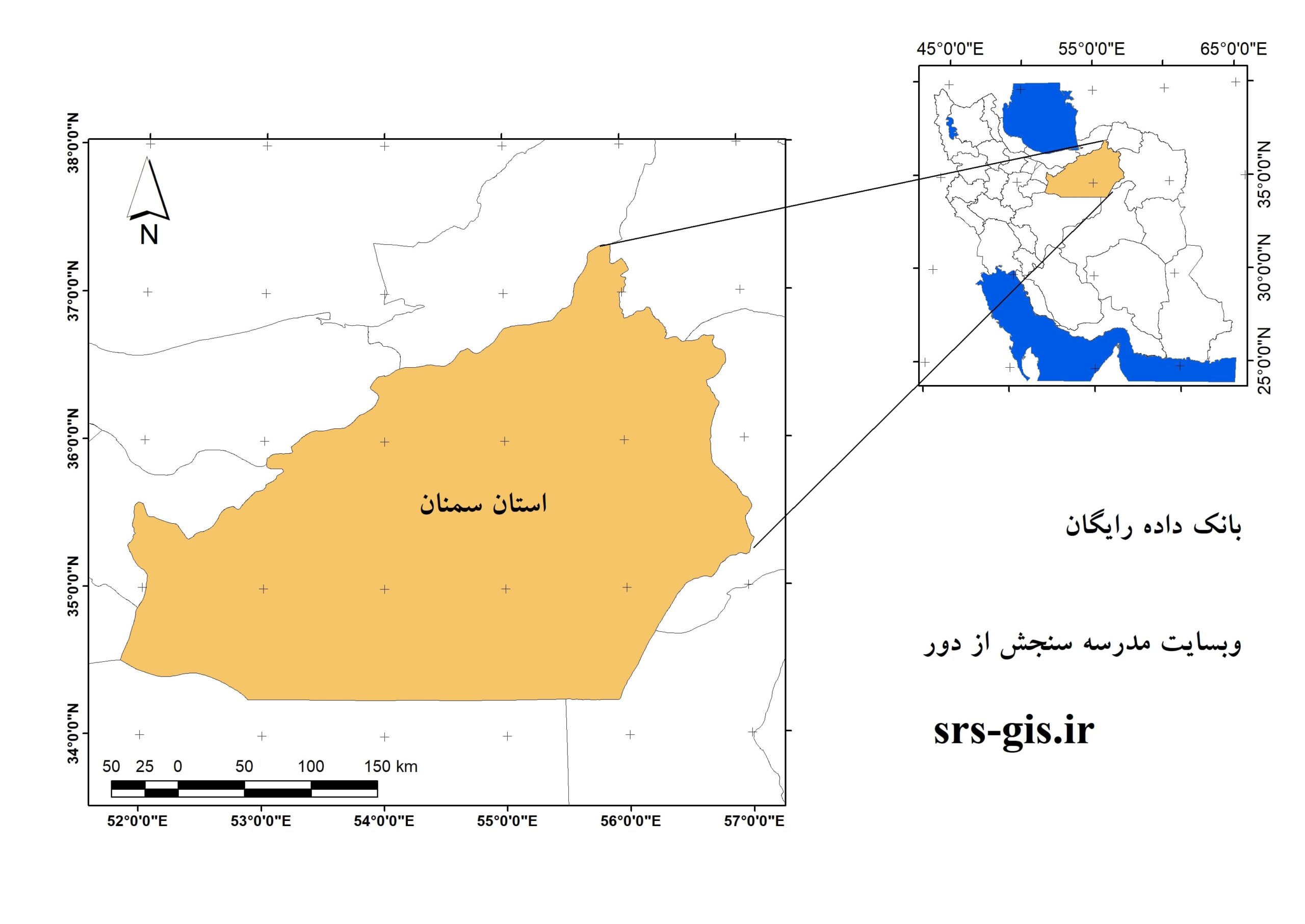 موقعیت استان سمنان