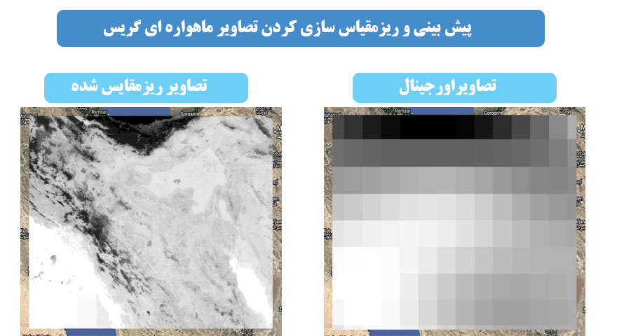 نتایج ریزمقیاس سازی روی تصاویر grace