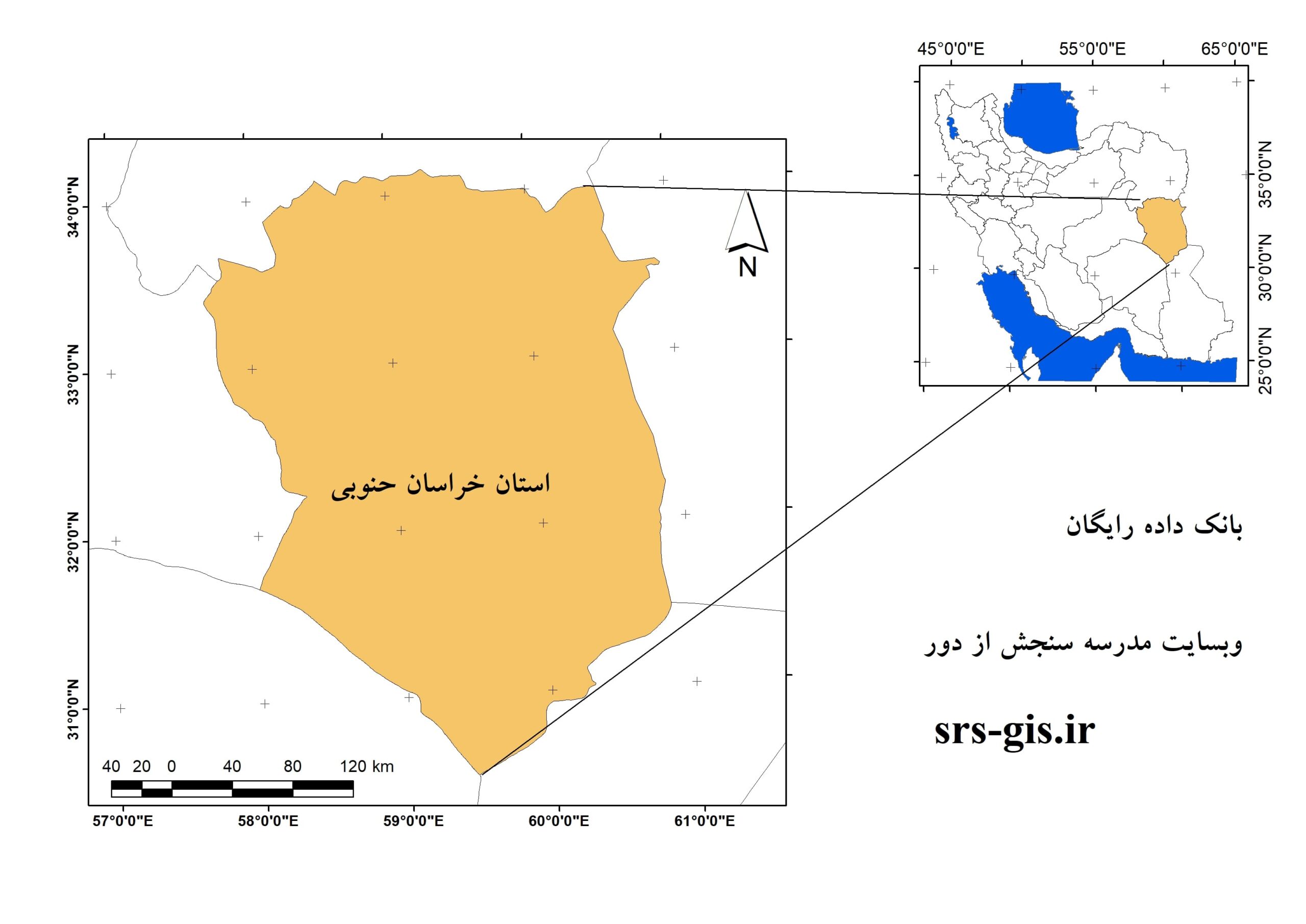 موقعیت خراسان جنوبی