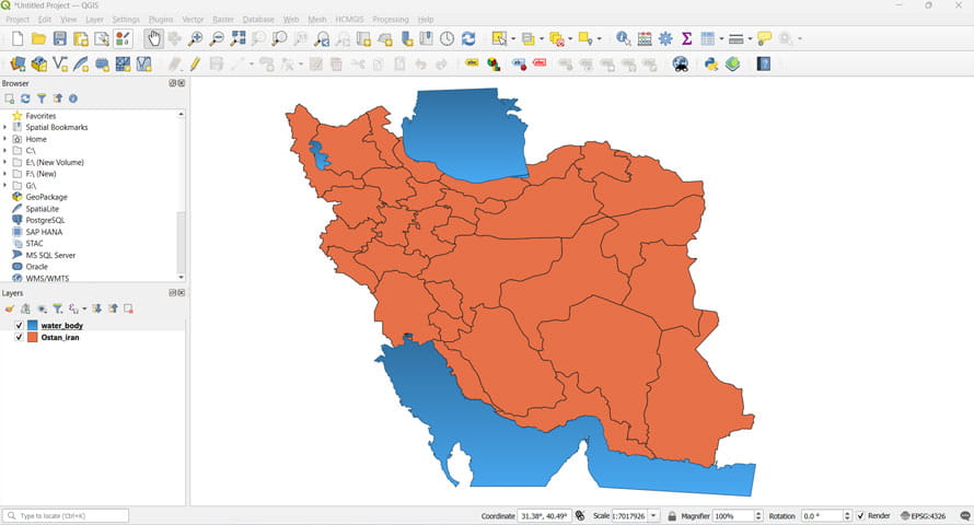 استفاده از QGIS