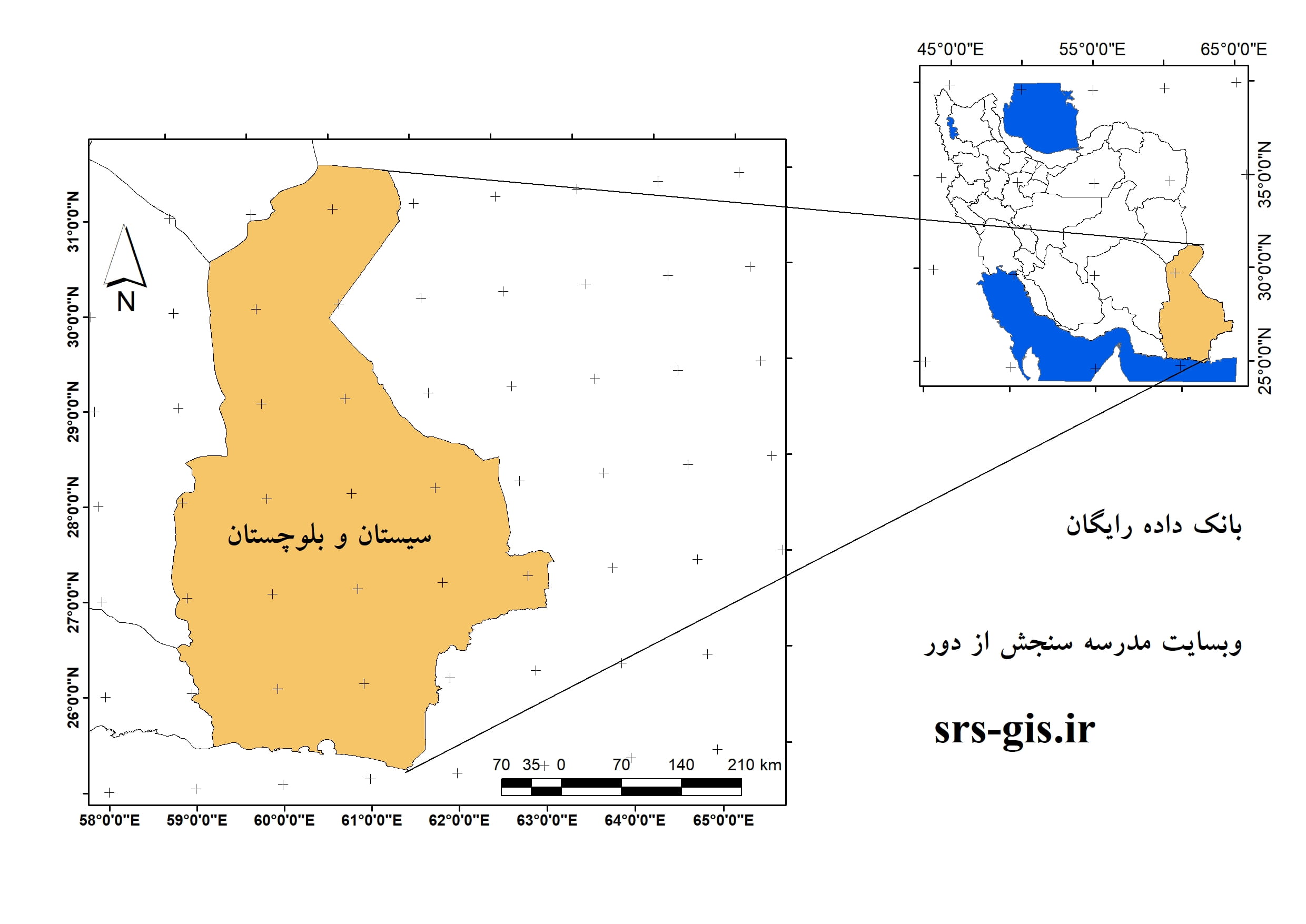 موقعیت استان سیستان و بلوچستان