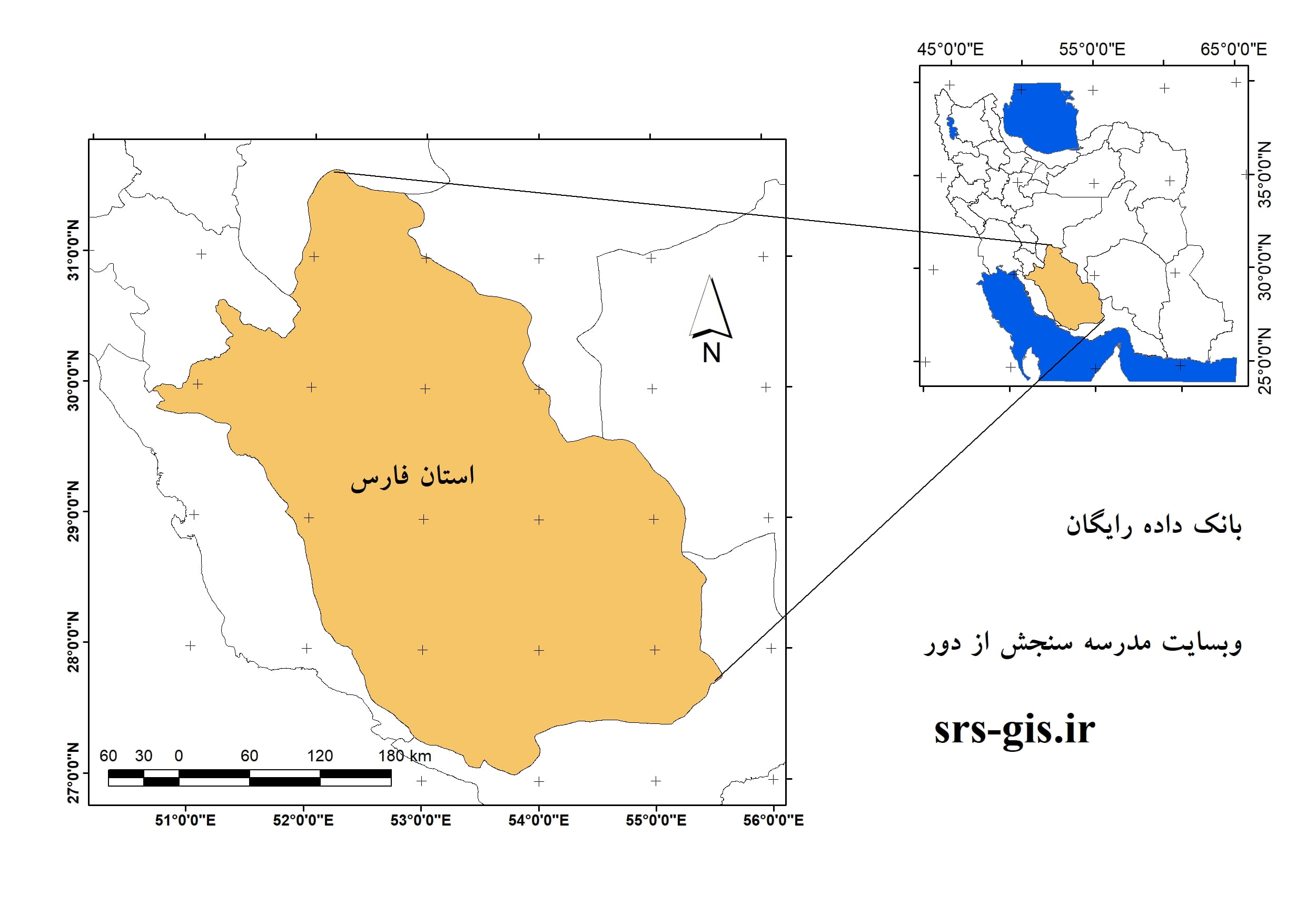 موقعیت استان فارس