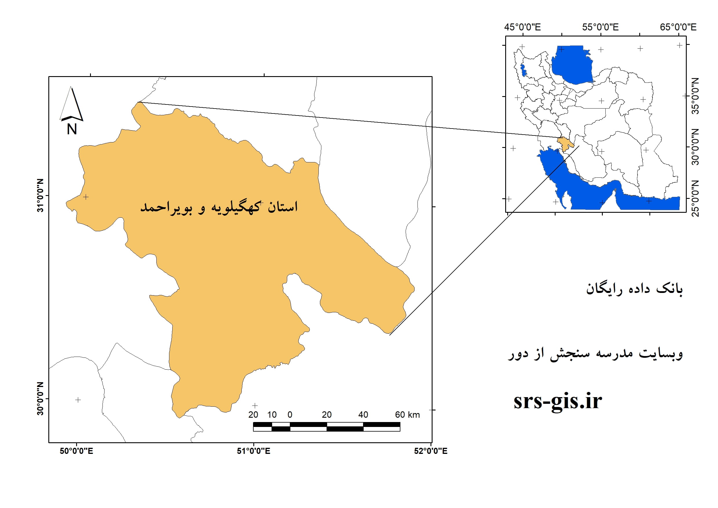 موقعیت استان کهگیلویه و بویراحمد