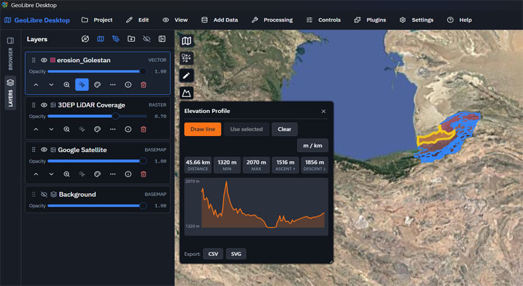 نرم افزار جایگزین گوگل ارث - geolibre